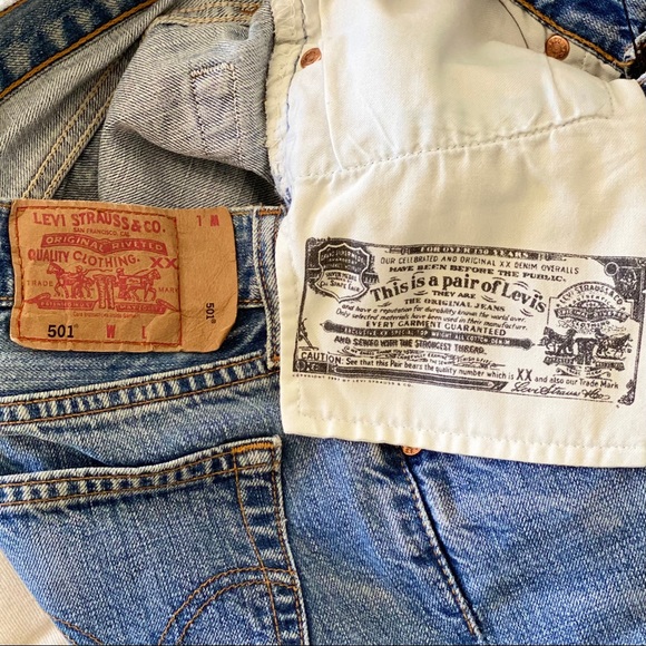 ONE OF A KIND LEVI HAND EMBROIDERED RAINBOW JEANS - Picture 14 of 16